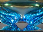 Milieu de table Cristal de Murano vintage bleu Vert 4 pieds., Enlèvement ou Envoi