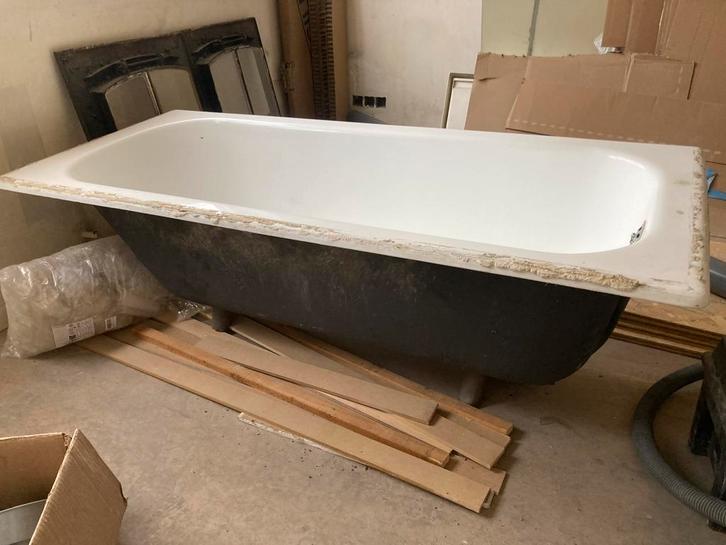 Ancienne baignoire en fonte 160 cm, Maison & Meubles, Salle de bain | Salle de bain complète, Utilisé, Enlèvement