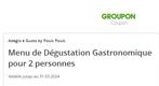 Repas de Dégustation Gastronomique pour 2 personnes - Adagio, Tickets en Kaartjes, Twee personen, Restauration Gastronomique