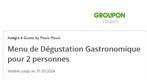 Repas de Dégustation Gastronomique pour 2 personnes - Adagio, Twee personen, Restauration Gastronomique