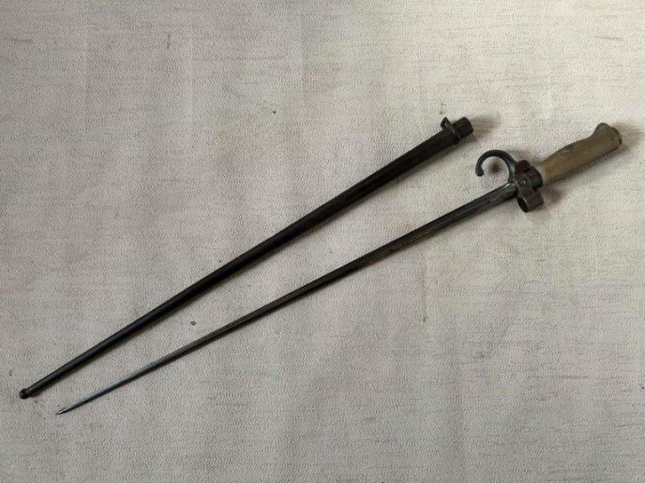 wo1 - Franse bajonet - type rosalie voor lebel 1e model, Collections, Objets militaires | Général, Armée de terre, Enlèvement ou Envoi