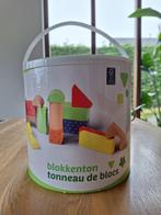 Blokkenton houten gekleurde blokken, Kinderen en Baby's, Speelgoed | Houten speelgoed, Ophalen, Zo goed als nieuw, Overige typen