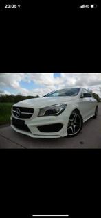 Mercedes CLA 180, Auto's, Parkeersensor, Zwart, Leder en Stof, Wit