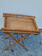 Casa bamboo butler tray  , bamboe dienblad op staander, Huis en Inrichting, Ophalen of Verzenden, Zo goed als nieuw, Rechthoekig