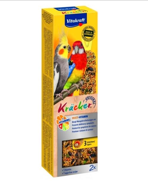 Vitacrafte Krackers Cockatiel Multi Vitamines 2 unités, Animaux & Accessoires, Oiseaux | Accessoires, Neuf, Enlèvement ou Envoi