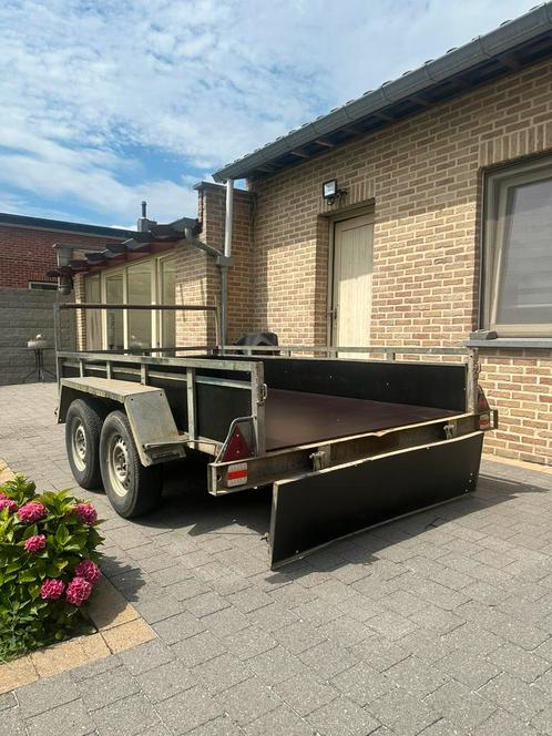 Aanhangwagen dubbelas extra groot 300 X 150CM, Auto diversen, Aanhangers en Bagagewagens, Ophalen of Verzenden