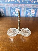 Glazen peper en zoutstel met handvat, Ophalen