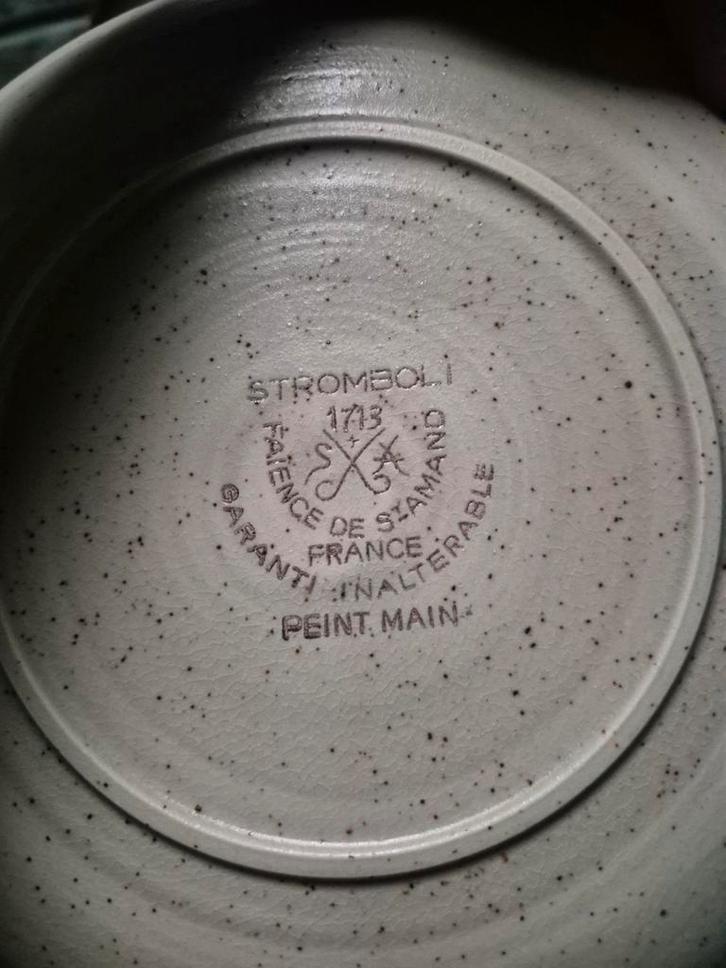 Vintage Faïence de St-Amand “Stromboli” – volledige set (32-, Antiek en Kunst, Antiek | Keramiek en Aardewerk, Ophalen