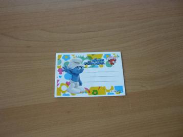 Gratis Schooletiket Smurfen beschikbaar voor biedingen