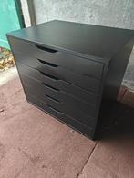 Ladekast zwart 6 lades, Huis en Inrichting, Kasten | Ladekasten, Ophalen