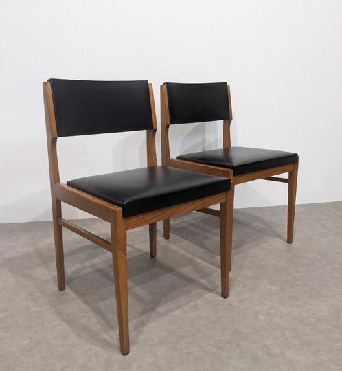 Vintage bureau- of eetkamerstoel, Huis en Inrichting, Stoelen, Twee, Zwart, Ophalen