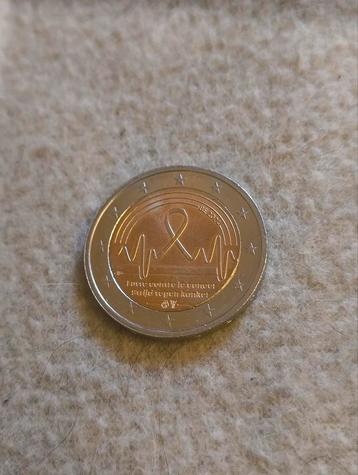 Herdenkingsmunt 'De strijd tegen kanker' België 2024 beschikbaar voor biedingen