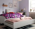 Eenpersoonsbed IKEA met laden, Huis en Inrichting, Ophalen, 90 cm, Eenpersoons, Wit