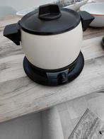 Elektrisch fondue toestel + borden, Enlèvement, Utilisé, Électrique, Service à fondue