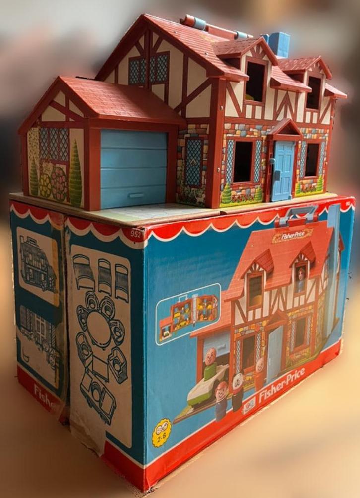 Family House - Fisher-Price 952 (1969), Kinderen en Baby's, Speelgoed | Fisher-Price, Gebruikt, Speelset, Ophalen