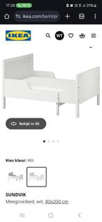 Meegroeibed te koop met meegroeimatras, Kinderen en Baby's, Ophalen of Verzenden, Zo goed als nieuw, Lattenbodem