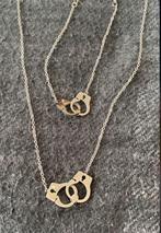 Collier Et Bracelet Menottes, Bijoux, Sacs & Beauté, Colliers, Neuf, Enlèvement ou Envoi, Argent, Avec strass