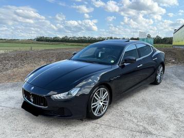 Maserati Ghibli 3.0 Bi-Turbo 275pk, Autos, Bluetooth, Achat, Noir, Diesel