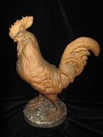 Grand coq en plâtre! Dorure ancienne...Très décoratif!, Antiquités & Art, Enlèvement