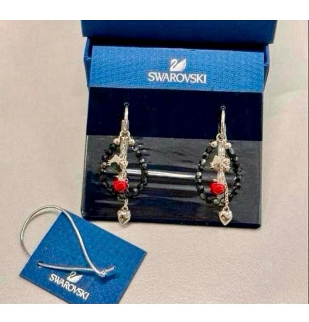 Boucles d'oreilles perles de cristal Swarovski Hello Kitty, Collections, Swarovski, Neuf, Bijou ou Montre, Enlèvement ou Envoi