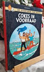 kuifje  Hardcover  cokes in stock  1958 1ste druk  herge, Gelezen, Eén stripboek, Ophalen of Verzenden, Herge