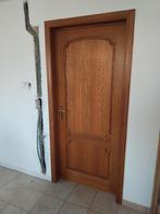 Porte en chêne  et chambranle, Bricolage & Construction, Enlèvement, 80 à 100 cm, Bois, 200 à 215 cm