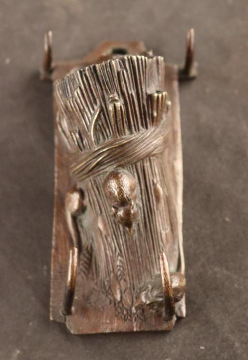 Antiek bronzen sculptuurtje met muizen, Antiek en Kunst, Antiek | Woonaccessoires, Ophalen of Verzenden