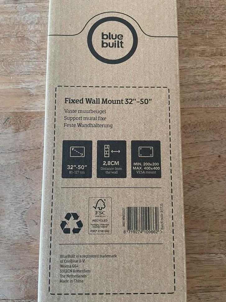 TV-muurbeugel 32’’ - 50’’, TV, Hi-fi & Vidéo, Support de télévision, Neuf, Enlèvement ou Envoi