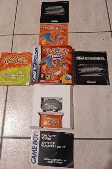 Nintendo GBA : :Pokémon Fired Version/Adapter/Handleidingen  beschikbaar voor biedingen