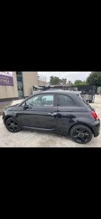 Fiat 500 1.2 8V S, Auto's, Fiat, 4 zetels, Parkeersensor, Zwart, Leder