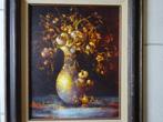 Jacques Chaidron, olie op paneel, 50 x 40 Bouquet d'offrande, Ophalen of Verzenden