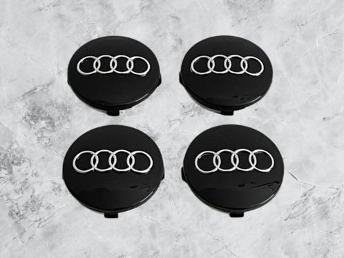 Audi Zwarte Naafdoppen /Naafkappen 60mm set van 4 4B0601170, Auto diversen, Wieldoppen, Nieuw, Verzenden