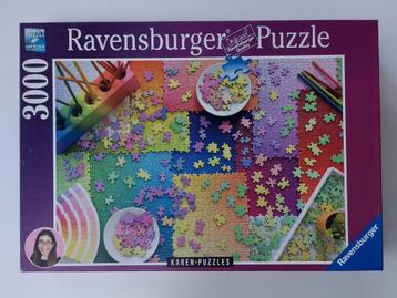 Puzzels 3000 en 4000 stukjes Ravensburger en Trefl