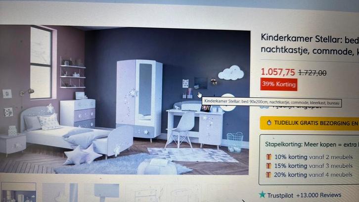 Kinderkamer Stellar, Kinderen en Baby's, Kinderkamer | Complete kinderkamers, Gebruikt, Meisje, Ophalen