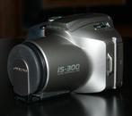 Olympus IS-300 analoge fotocamera met nieuwe schouderstrap, Ophalen of Verzenden, Zo goed als nieuw, Spiegelreflex, Olympus