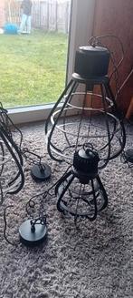 3 hanglampen, Enlèvement, Utilisé, Métal, Industrieel