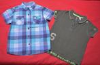 717-14 Une chemise courte manche + T-shirt taille 116, Enfants & Bébés, Vêtements enfant | Taille 116, Garçon, Enlèvement ou Envoi