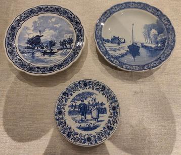 3 Delftse borden gratis verzending  beschikbaar voor biedingen