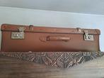 Oude, vintage bruine koffer, Antiek en Kunst, Curiosa en Brocante, Ophalen