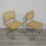 Vintage Marcel Breuer Cesca stijl buisframe stoel, Ophalen of Verzenden, Zo goed als nieuw, Hout