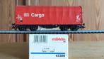 MÄRKLIN 47200 DB CARGO WAGON BÂCHÉ Shimmns-tu HO, Courant alternatif, Wagon, NS, Utilisé