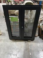 Dubbel draaiend alu. raam met dubbel glas, Ophalen, Gevelraam of Ruit, 80 tot 120 cm, 80 tot 120 cm