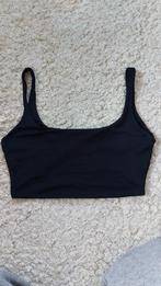 Croptop Bershka zwart maat M, Kleding | Dames, Maat 38/40 (M), Zwart, Zonder mouw, Gedragen