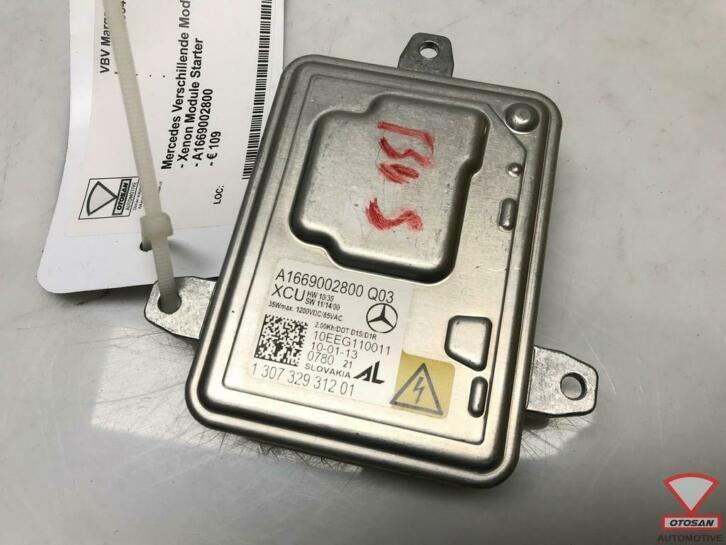 mercedes a b c e s cla xenon module starter a1669002800 0115, Auto-onderdelen, Verlichting, Mercedes-Benz, Gebruikt
