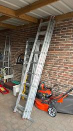 Alu ladder 3 delig 3x2,50 meter!, Doe-het-zelf en Bouw, Ophalen, Zo goed als nieuw, Ladder