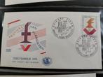 Belgie FDC 1971 - muziek - Festival van Vlaanderen, Ophalen of Verzenden, Gestempeld, 1e dag stempel, Muziek