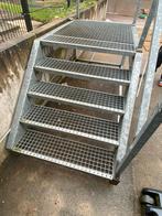 Roestvrij Metalen trap, Bricolage & Construction, Échelles & Escaliers, Utilisé, Enlèvement ou Envoi, Escalier, Moins de 2 mètres