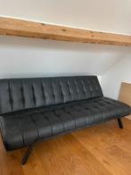 Canapé Convertible Noir avec housse – Moderne et Pratique, Maison & Meubles, 100 cm, Enlèvement, Utilisé, Deux personnes