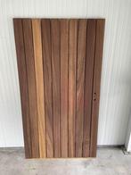 Houten tuinpoort in Padouk 180x100cm incl scharnieren,klink, Jardin & Terrasse, Portes de jardin, Neuf, Portail battant, 100 à 150 cm