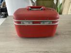 Oranje plastic beautycase (19x27 cm), Handtassen en Accessoires, Oranje, Ophalen of Verzenden, Zo goed als nieuw, Met slot